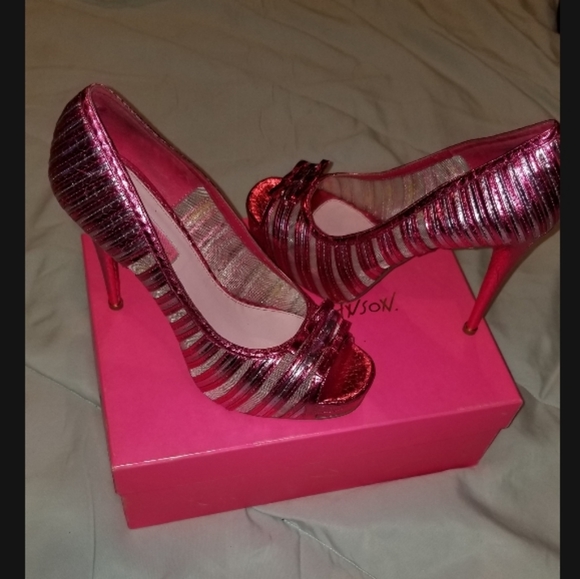 Betsey Johnson Deandra Peeptoe Pumps - Picture 5 of 8